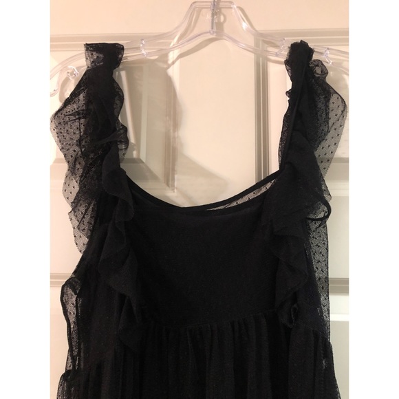 SOLD 🚫 Anthro | Maeve Black Sheer Dress Sz Small - Picture 3 of 4